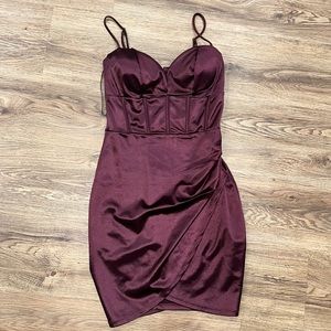 Windsor Satin Corset Mini Dress